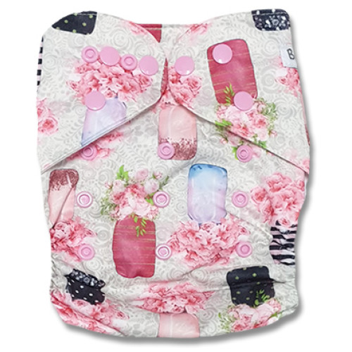 B240 Vases Pink Flowers Pocket