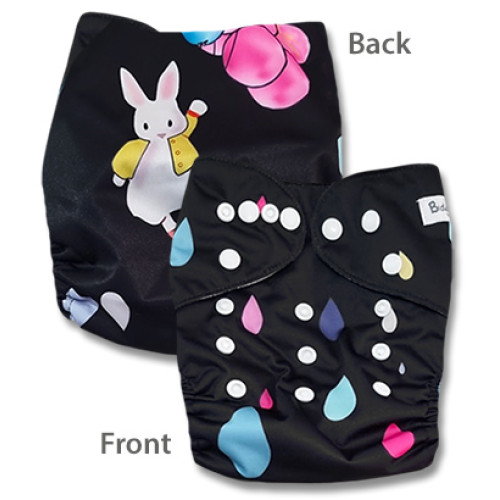 C0063 Black Bunny Balloons Pocket
