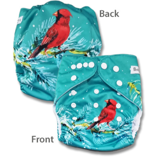 C095 Red Cardinal Bird Pocket