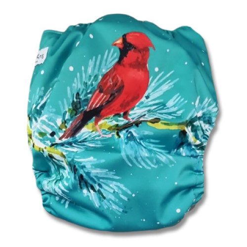 C095 Red Cardinal Bird Pocket