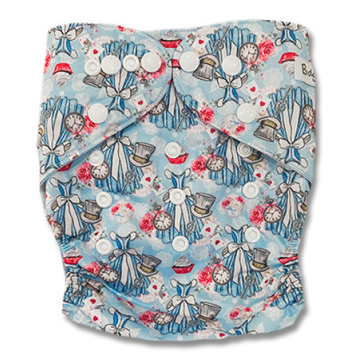 B336 Alice's Blue Dress Pocket