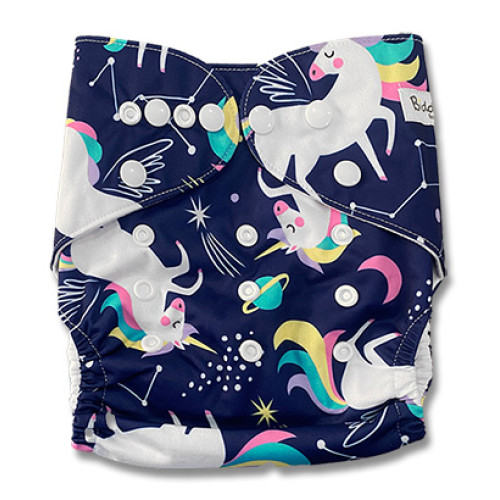 B312 Navy White Unicorns Pocket