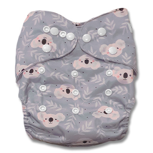 B219 Grey Koala Bears Pocket