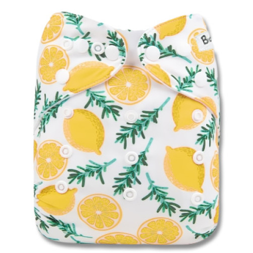 B224 White with Lemons Pocket