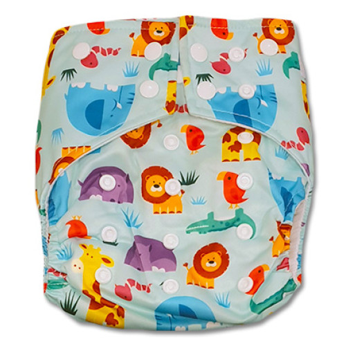 G030 Blue Safari Animals Sleeve