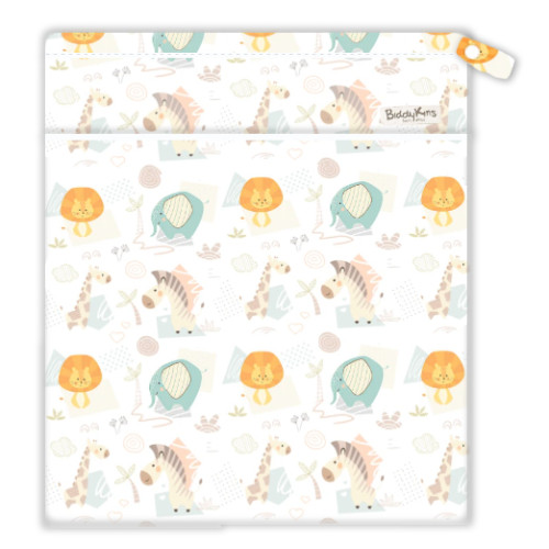 W058 Ellies Giraffe Lion Wet Bag