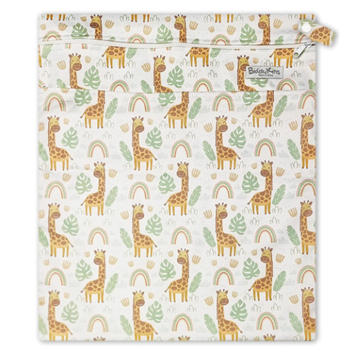 W065 Giraffe Rainbows Wet Bag