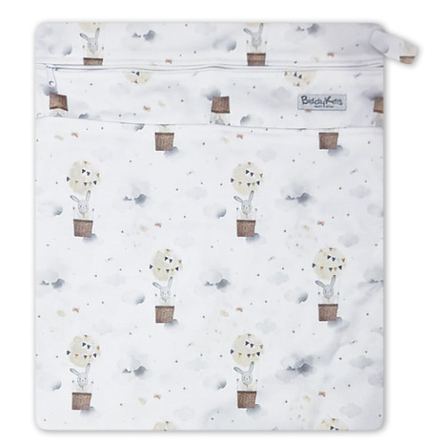 W062 Hot Air Bunnies Wet Bag