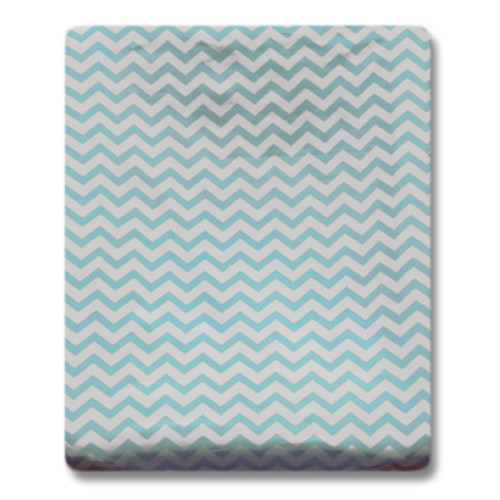 CMC002 Aqua Chevron Changing Mat Cover