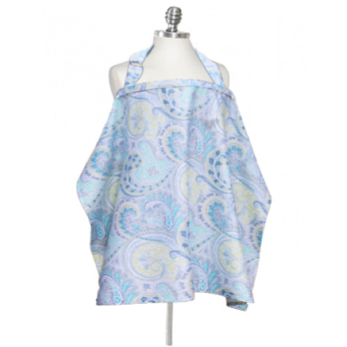 NC003 Blue Green Paisley Nursing Cover