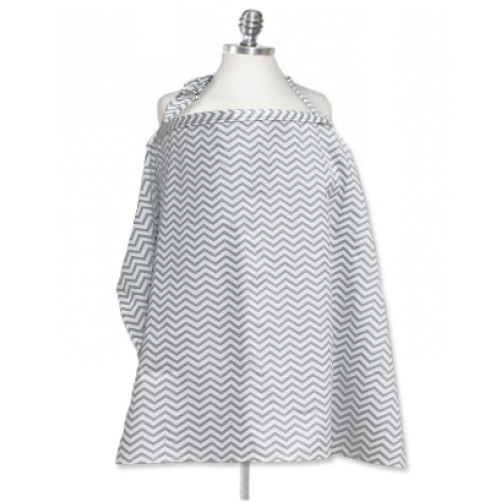 NC005 Grey Chevron Nursing Cover