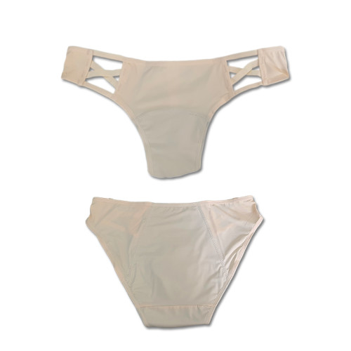 Period Panty -Beige Hipcross