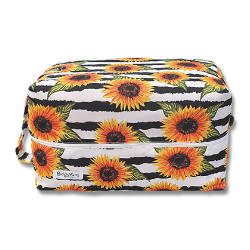 PB053 Black Stripe Sunflowers Pod Bag
