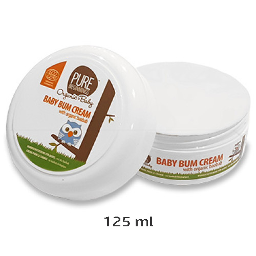 Pure Beginnings Bum Cream Organic Baobab 125ml