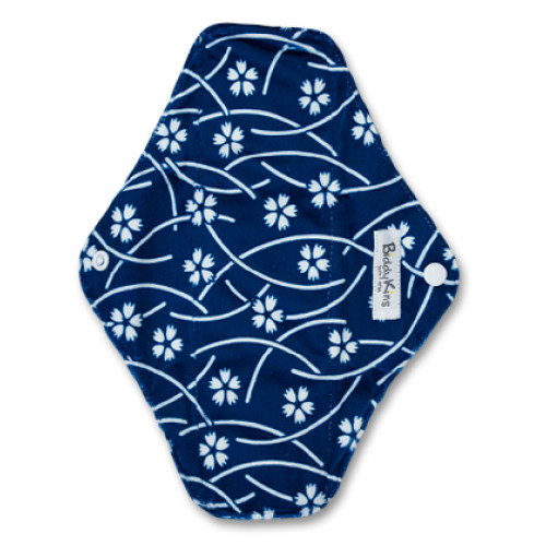 Medium Mama Cloth MINKY Navy Print