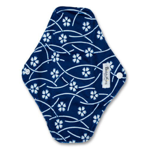 Large Mama Cloth MINKY Navy Print