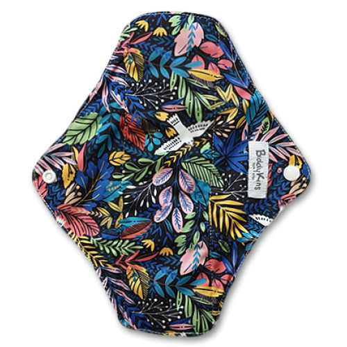 Large Mama Cloth Neon Leaves White Birds