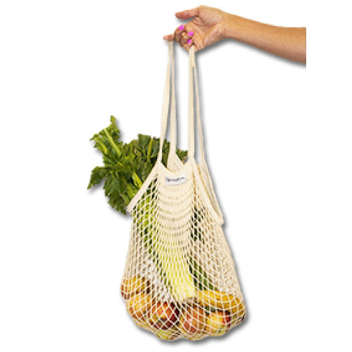 Cotton Mesh Shopper Bag