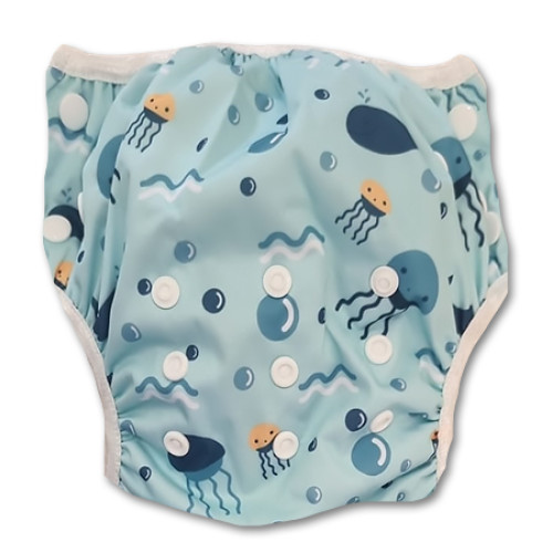 SW088 Blue Whale Jelly Fish Swim Nappy