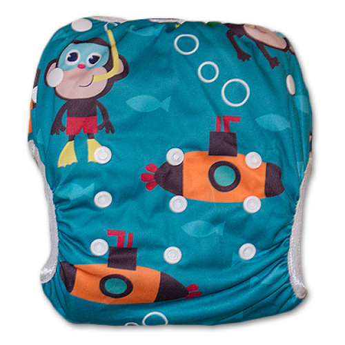 SW052 Scuba Monkey Swim Nappy