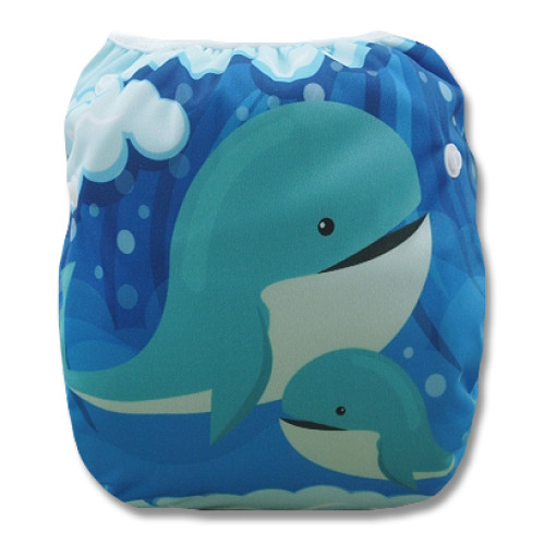 SW013 Mom Baby Whale Swim Nappy