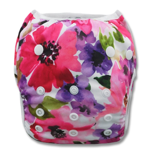 SW015 Floral Watercolour Swim Nappy