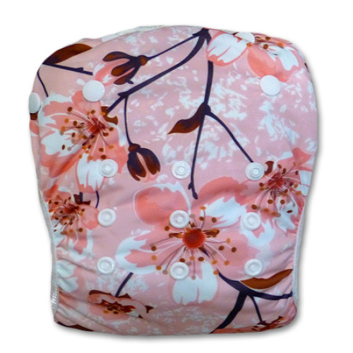 SW048 Light Pink Cherry Blossom Swim Nappy