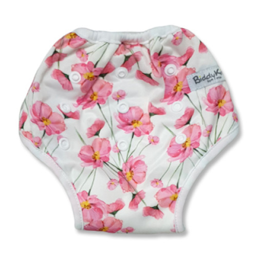 White with Pink Blossoms Training Pants