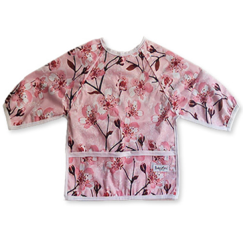 LSB Pink Cherry Blossom Long Sleeve Bib