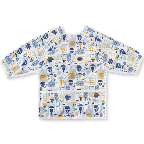 LSB Upside Down Blue Yellow Yachts Long Sleeve Bib