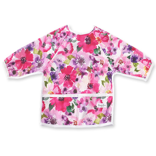 LSB Watercolor Floral Long Sleeve Bib
