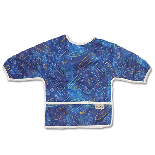 LSB019 Dark Blue Surf Boards Long Sleeve Bib