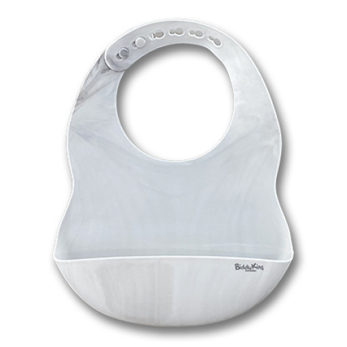 Catch-All Silicone Bib - Marble