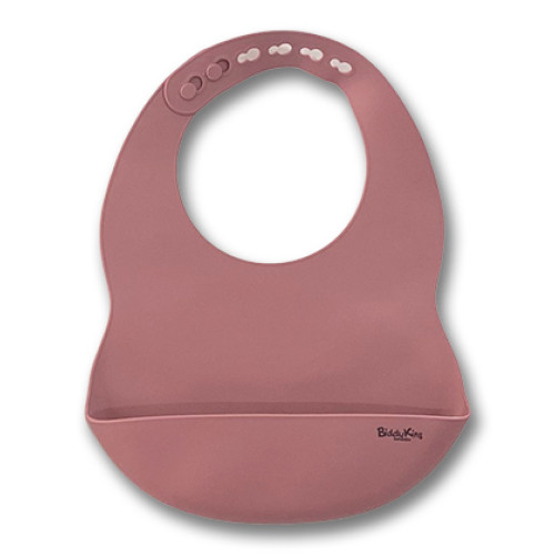 Catch-All Silicone Bib - Mink