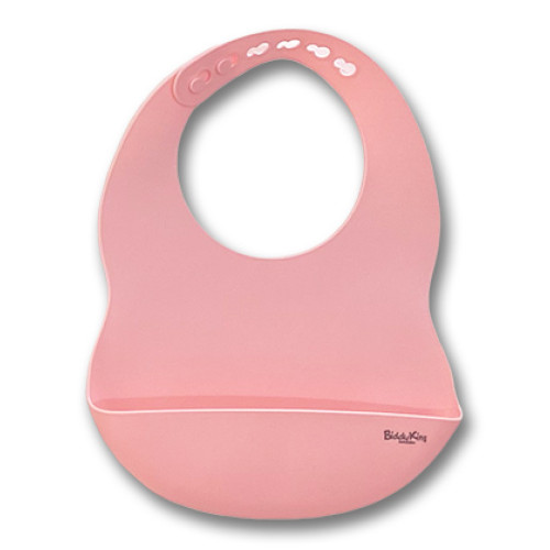 Catch-All Silicone Bib - Light Pink