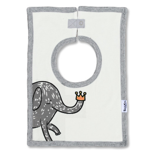 SQB20 Ellie Orange Crown Square Bib