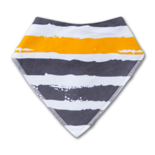 BB005 Yellow Grey Stripe Bandana