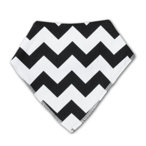BB016 Black White Chevron Bandana