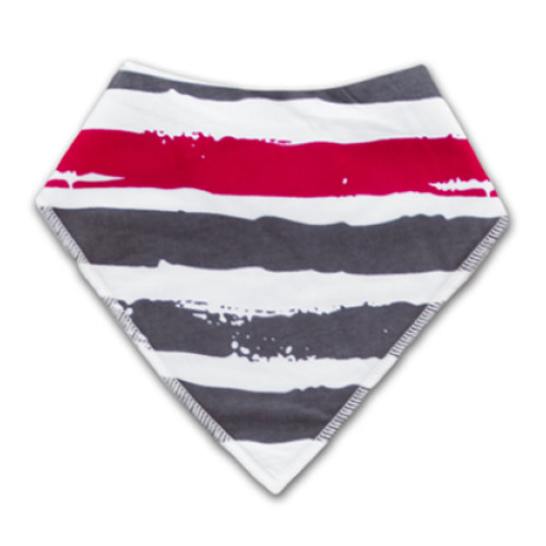 BB027 Red Grey Stripe Bandana