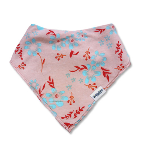 BB042 Pink Aqua Floral Bandana