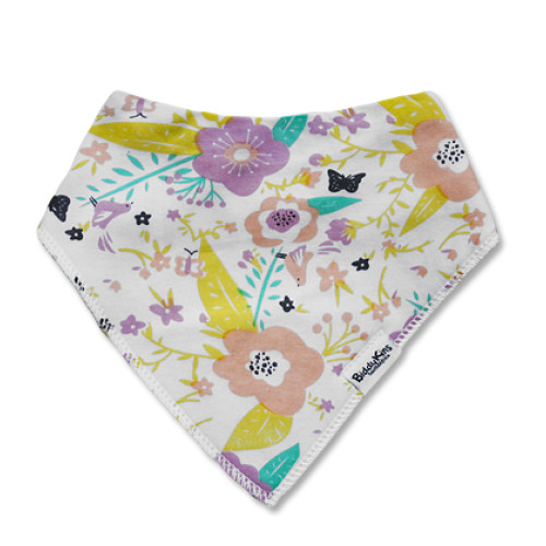 BB044 Pink Purple Yellow Floral Bandana
