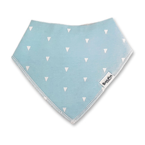 BB047 Light Blue Small White Triangles Bandana