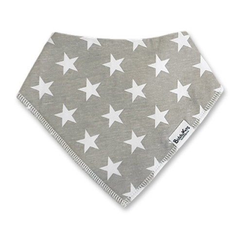 BB054 Grey White Stars Bandana