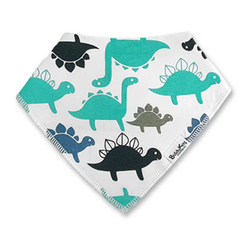 BB061 White Black Aqua Dinos Bandana