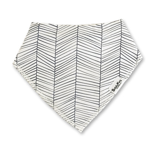 BB062 White Thin Navy Lines Bandana
